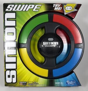 New Simon Swipe Game 2014 Hasbro A8766 Electronic Light Up Interactive - New
